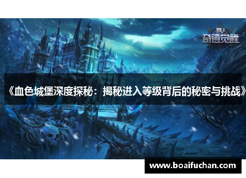 《血色城堡深度探秘：揭秘进入等级背后的秘密与挑战》
